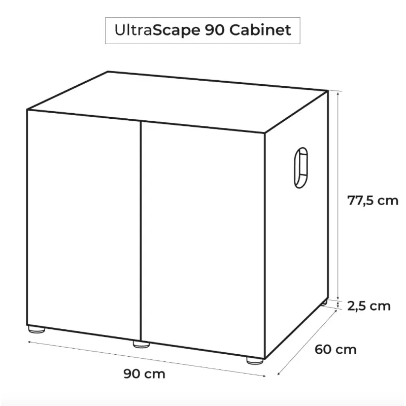 AquaEl Cabinet Ultra Scape 90 Snow
