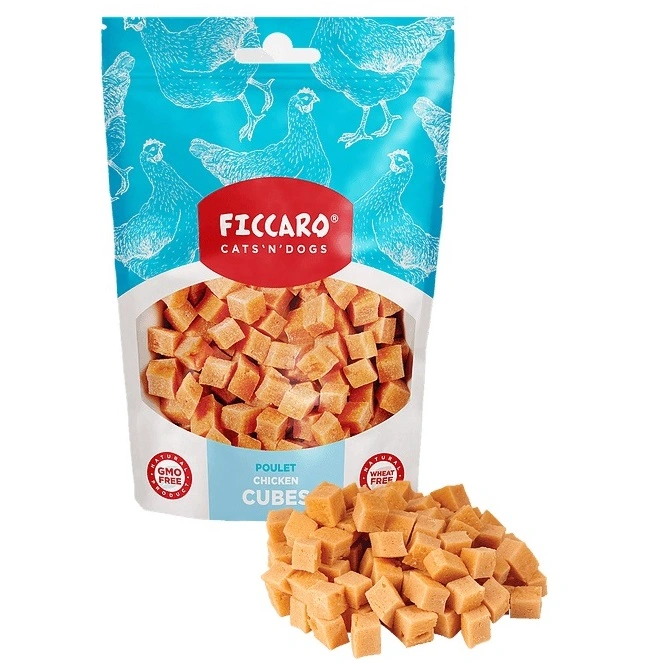 FICCARO Hundesnack Kyllingeterner 100 g - lækre hundesnacks med kylling