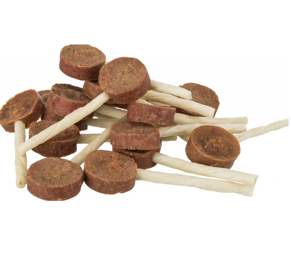Denta Fun Slikkepind med okse og and 8 cm - hundesnack
