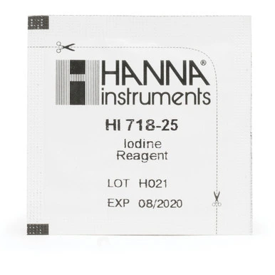 Hanna Reagents for Iodine Ferskvand HI718-25 0.0 to 12.50 mg/l - 25 stk
