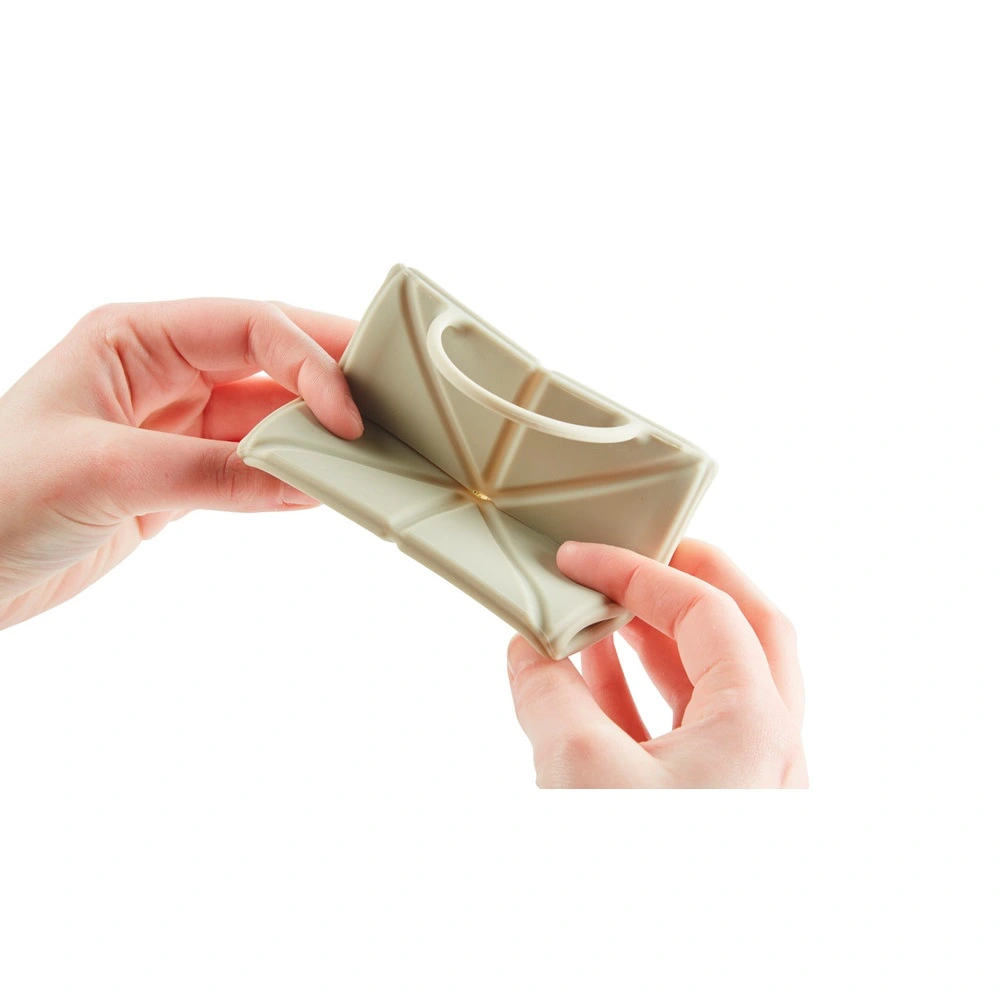 Hunter foldbar silikone rejseskål 590 ml beige