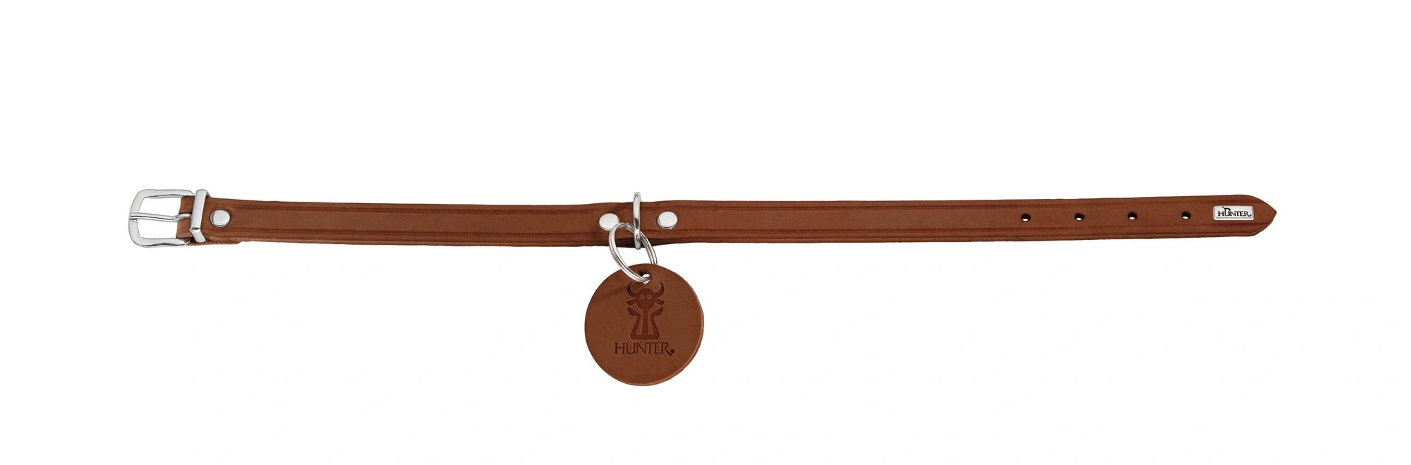 Hunter Aalborg Sport Cognac 37 hundehalsbånd - 28-33 cm