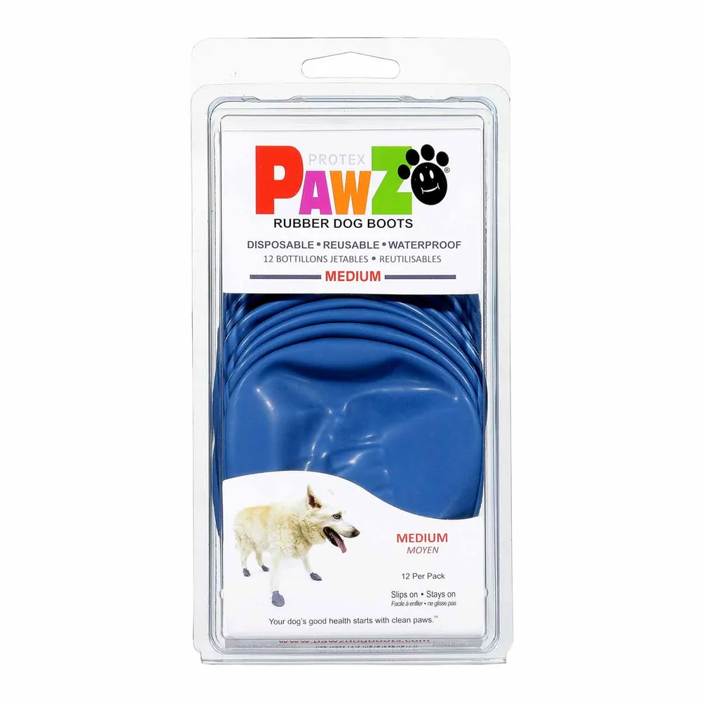 Pawz hundesko Medium 7,6 cm blå