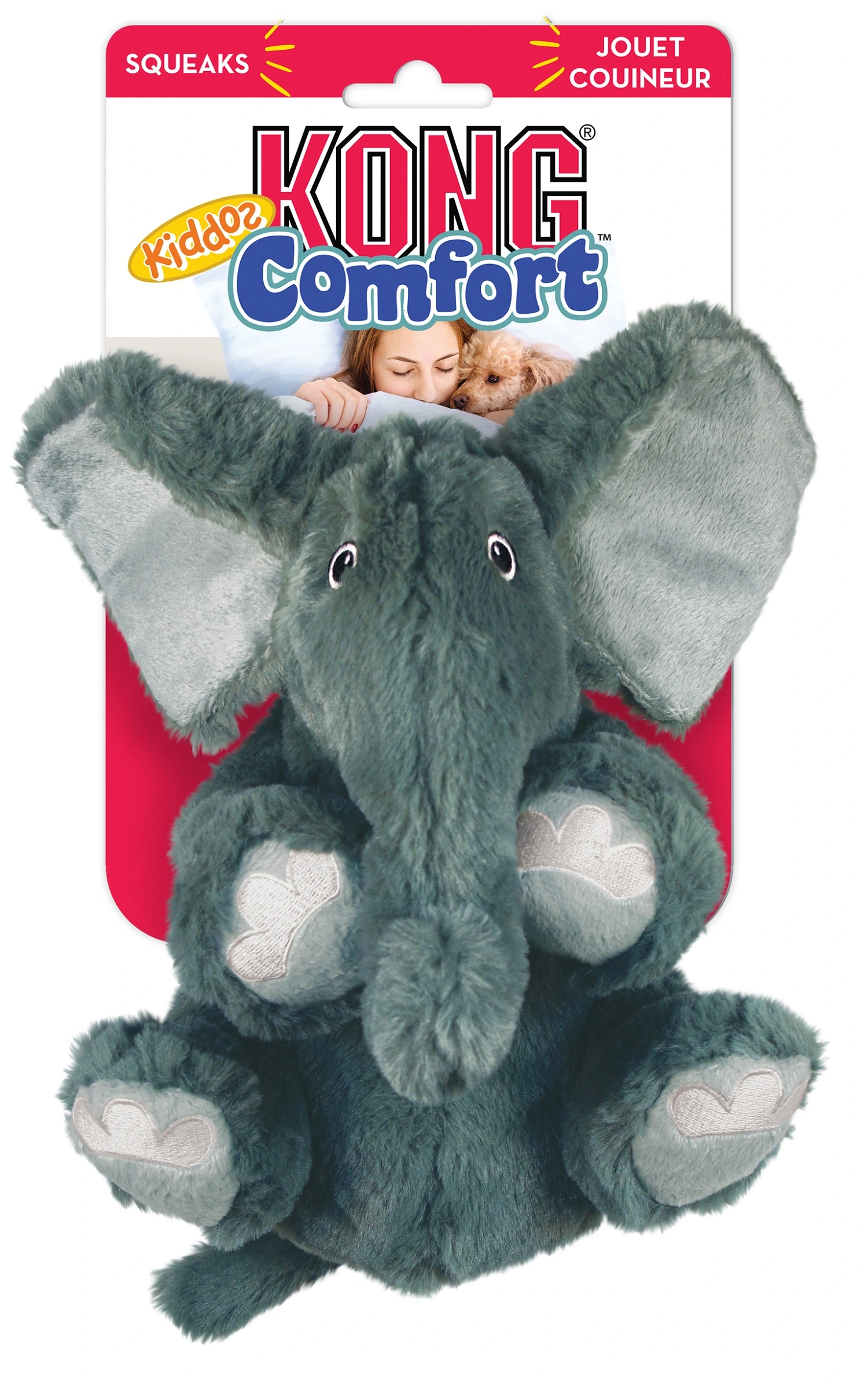 Kong Comfort Kiddos Elephant Small 18 cm - elefant bamse til hunde