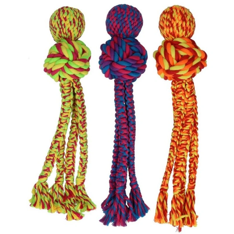KONG Wubba Weaves XL 44 cm Mix - hundelegetøj