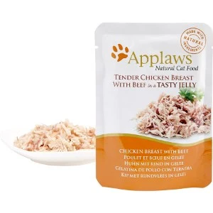 Applaws Kattevådmad kylling og okse 70 g (pouch)