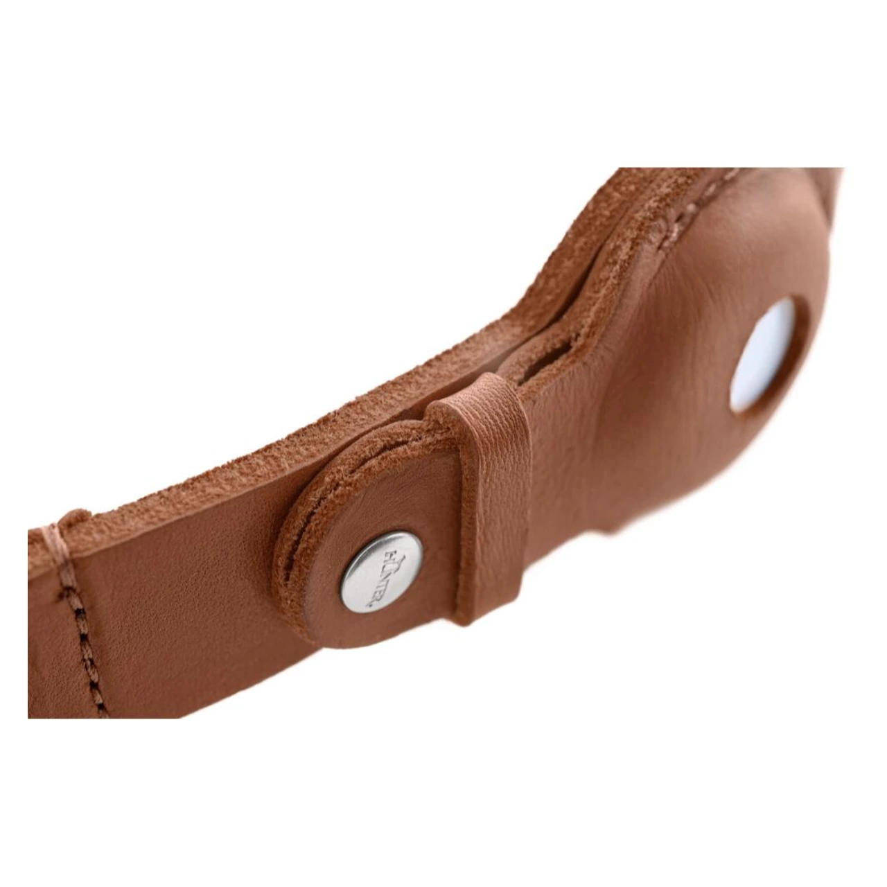 Hunter Viborg AirTag Halsbånd Cognac M-L 60 - Justerbar 47-53 cm