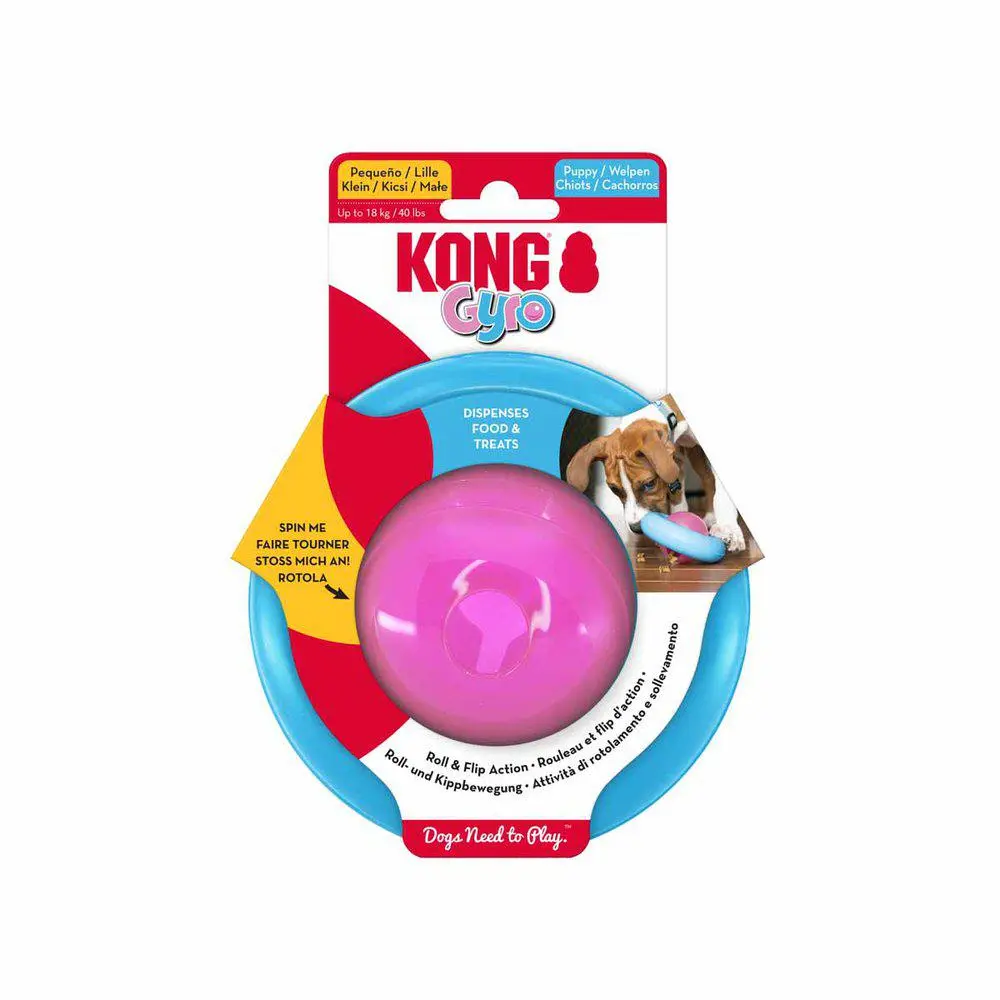 KONG Puppy Gyro Mix 7,5x13x13 cm - snacklegetøj til hvalpe