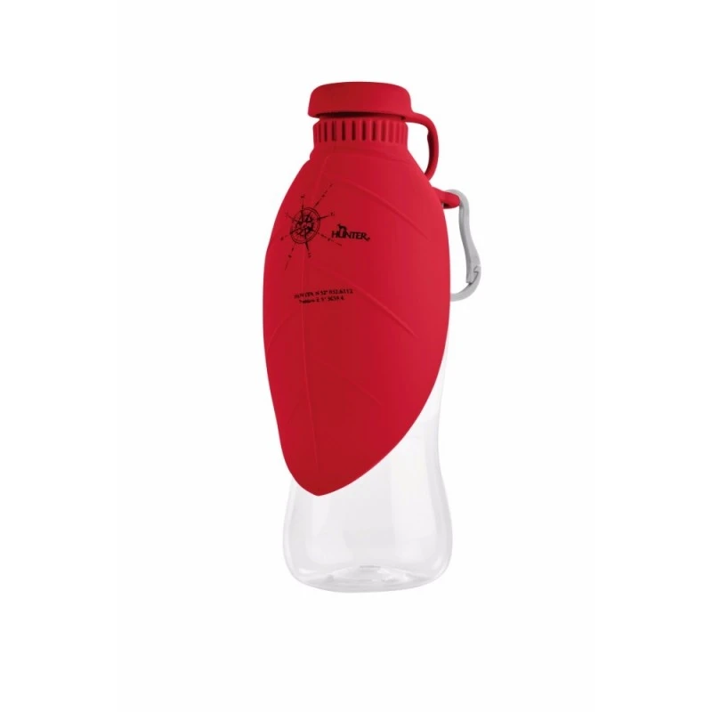 Hunter drikkeflaske med silikoneskål rød 550 ml