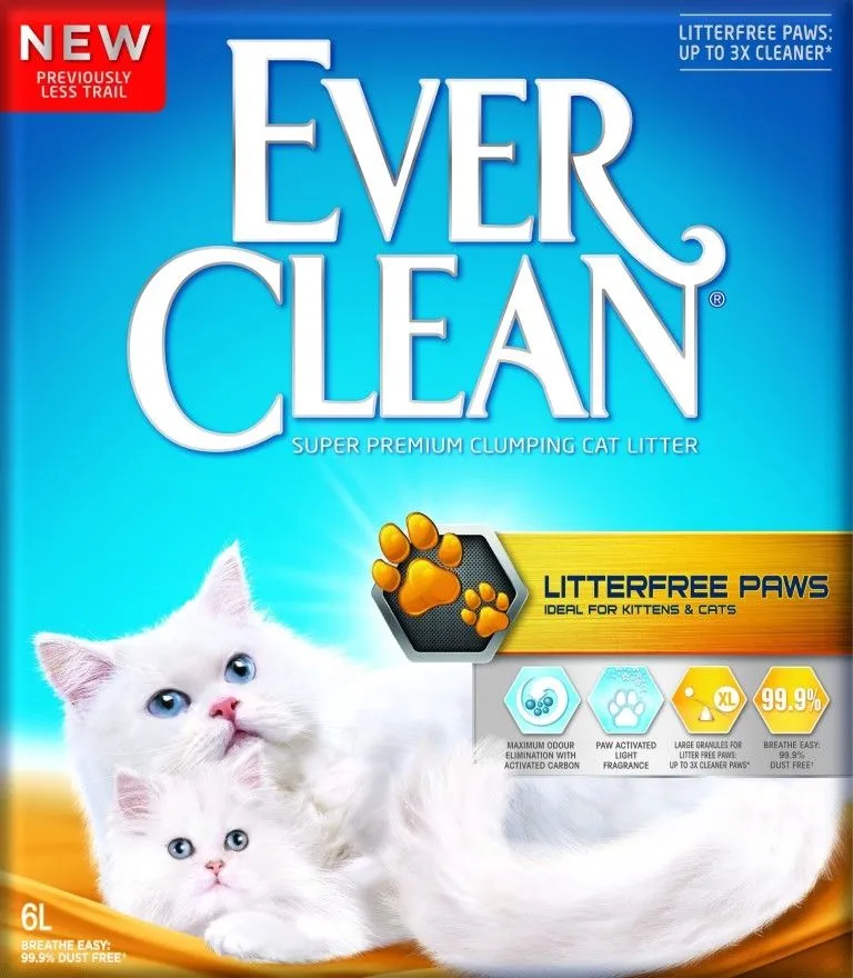 Ever Clean Litterfree Paws Kattegrus 10 L
