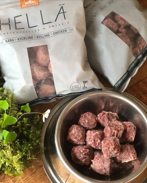 MUSH HELLÄ Kylling 1 kg - Naturligt råfoder til hunde