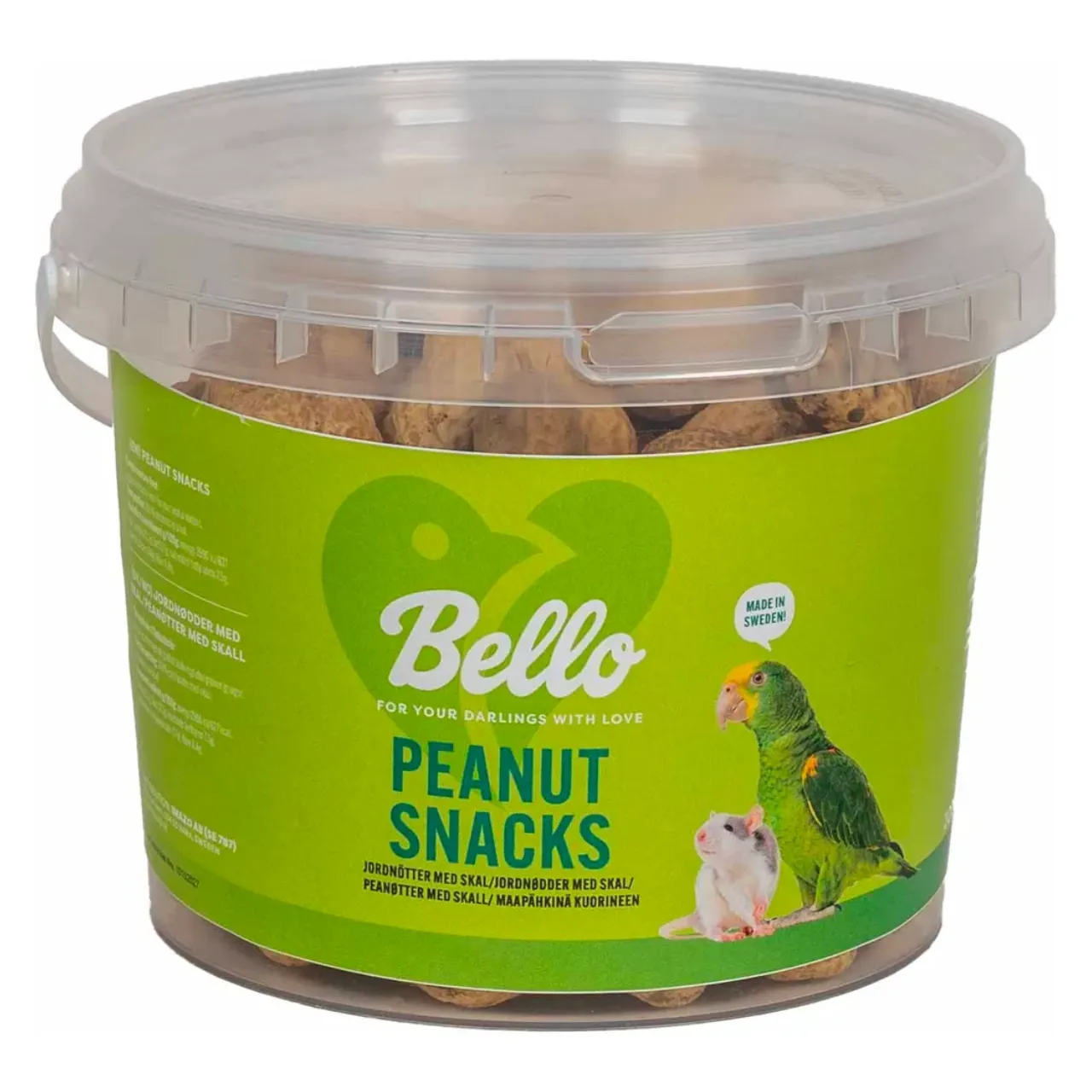 Bello Peanuts med skal snack til gnavere og fugle 200 g