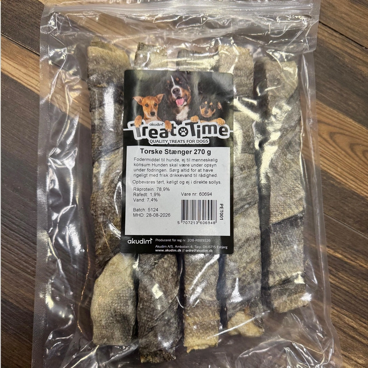 Treattime Torskesnacks 270 g - Naturlige hundesnacks