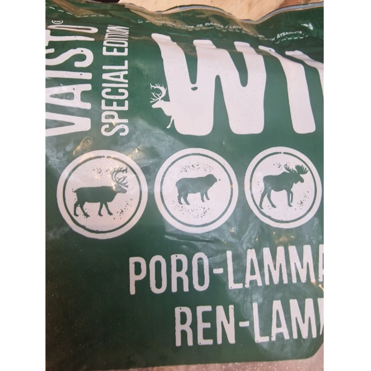 MUSH Vaisto Mørkegrøn Wild rensdyr lam elg til hund 3 kg