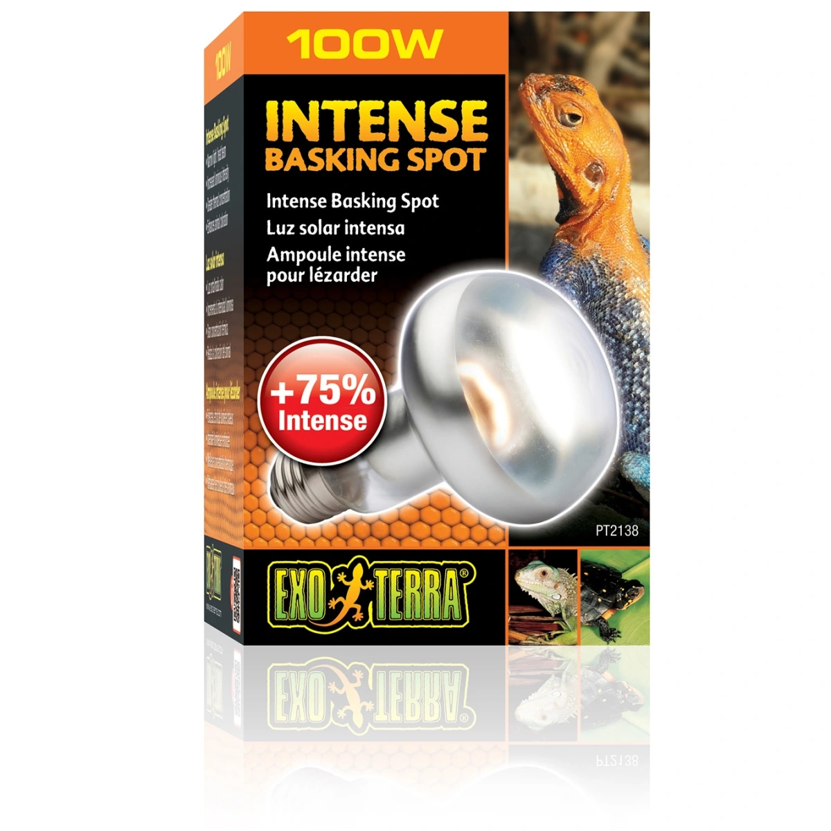 Exo Terra Intense Basking Spot 100 W - Effektiv UVA-varmespot til terrarier