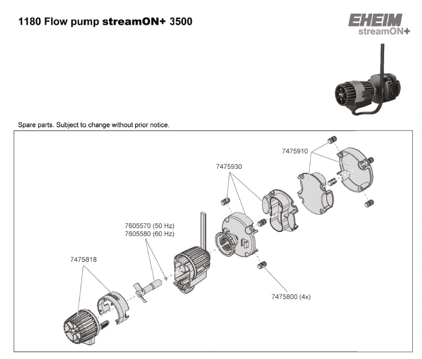 Eheim cirkulationspumpe streamON +3500