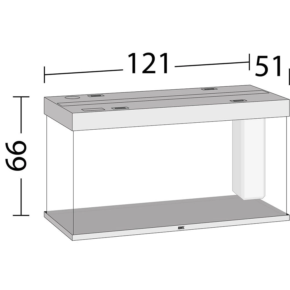 Juwel Akvarium Led Rio 350 Eg 121x51x66 cm 350 L