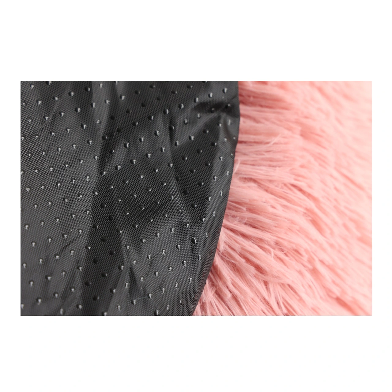 Donut Cozy Hundeseng Lyserød 60 cm - blød seng til mellemstore hunde