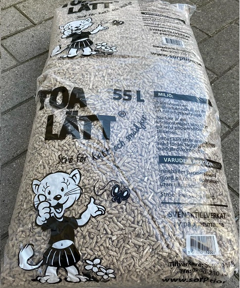TOA-LÄTT Kattestrø - Kattegrus 55 liter
