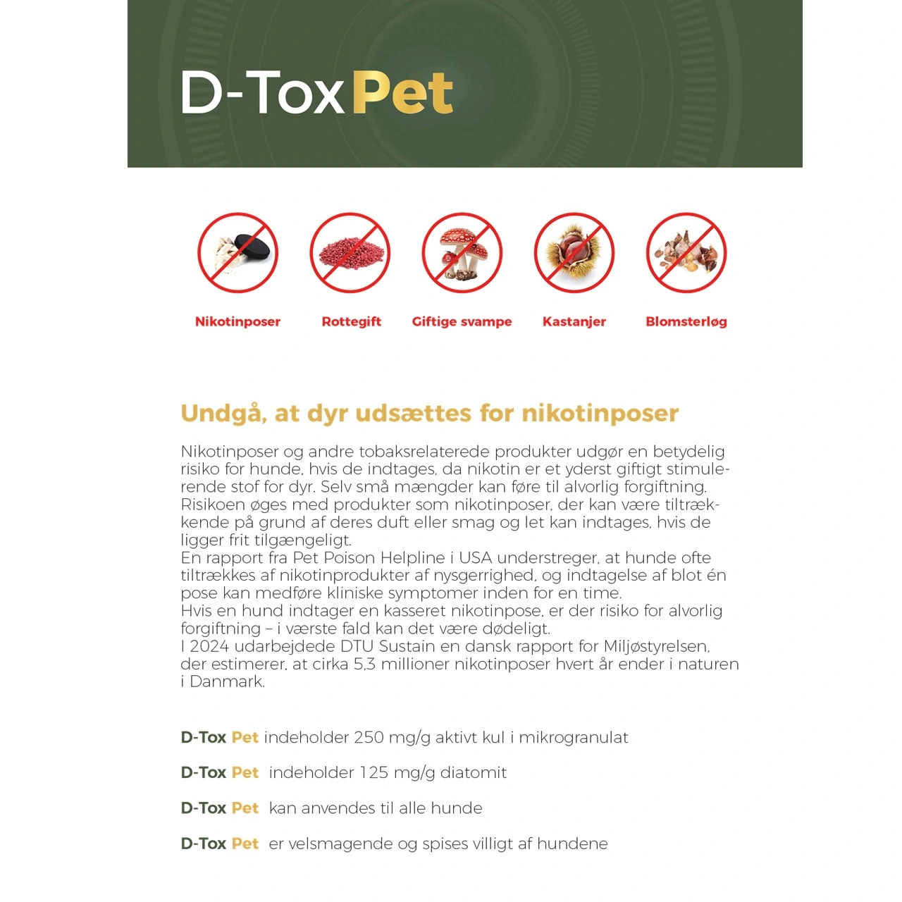 D-Tox Pet sprøjte 30 ml