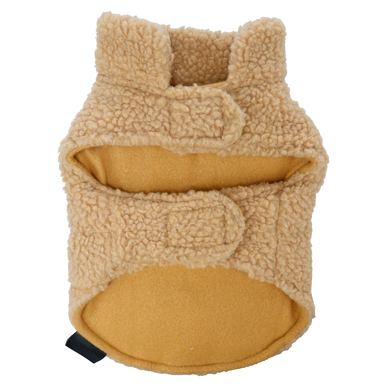 Flamingo Nado hundejakke beige 35 cm - varm hundefrakke med fleece