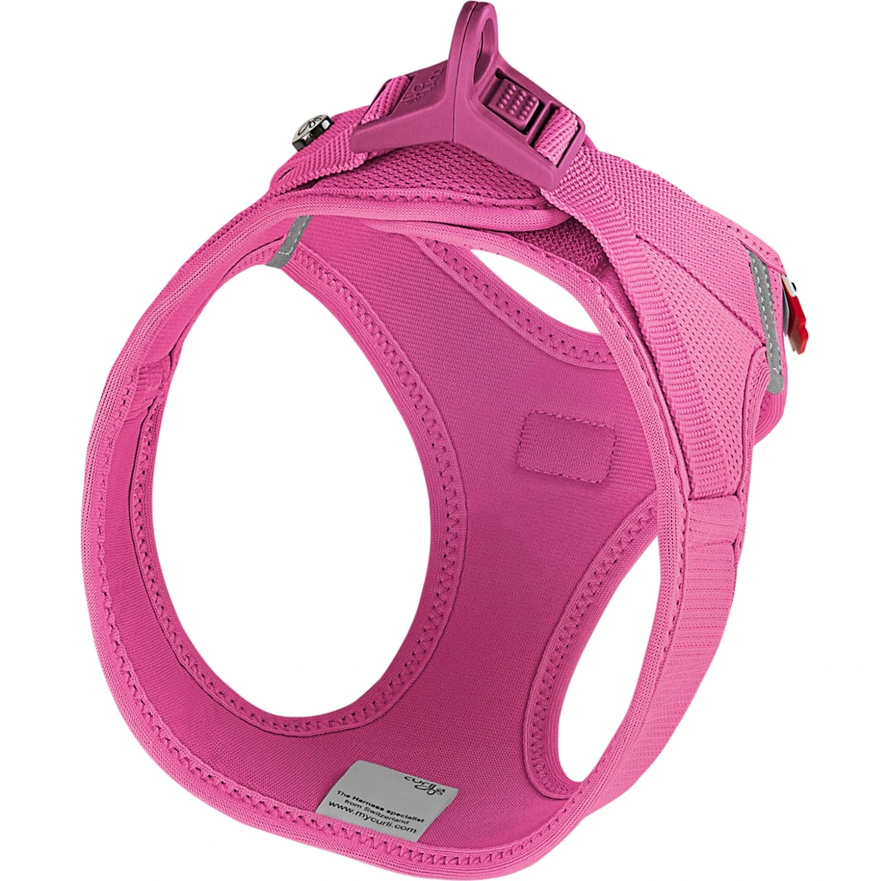 Curli Vest Hundesele Clasp Air Mesh XL Pink - synlig komfort og sikker støtte