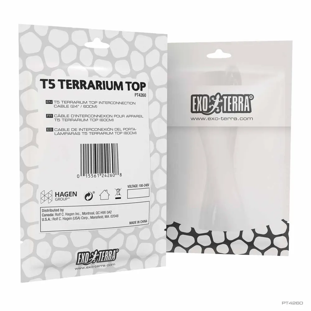 Exo Terra T5 Terrarium Top - 60 cm Interconnection Cable
