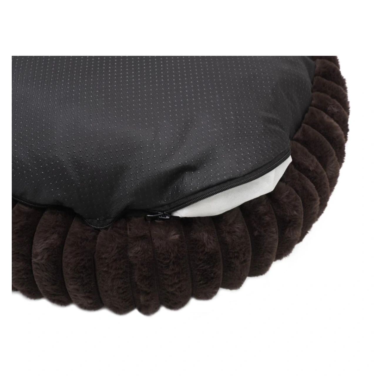 Nordic Paws Ripple Comfort hundeseng S Espresso 58,5 x 58,5 x 17 cm