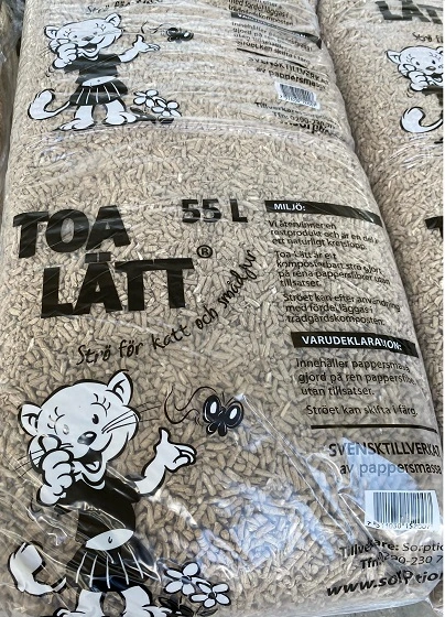 TOA-LÄTT Kattestrø - Kattegrus 55 liter