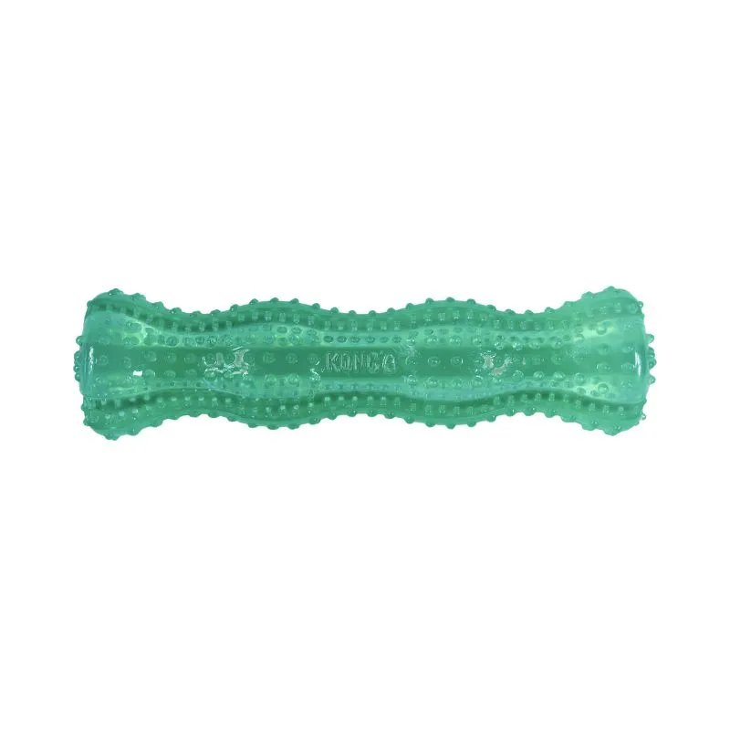 Kong Squeezz Dental Stick Grøn M 19 cm - pivelegetøj med tandpleje