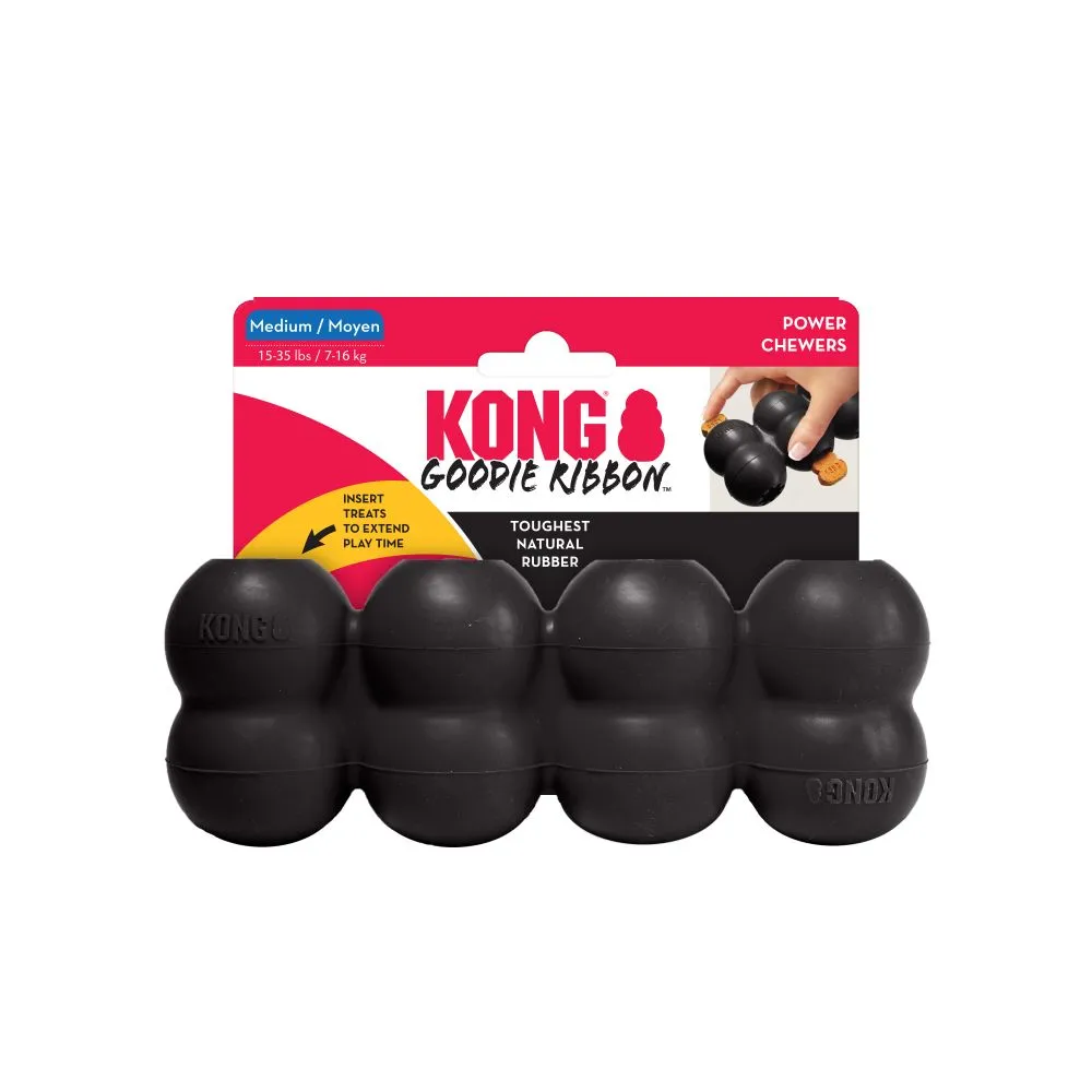 Kong Extreme Goodie Ribbon L - fyldbart aktivitetslegetøj