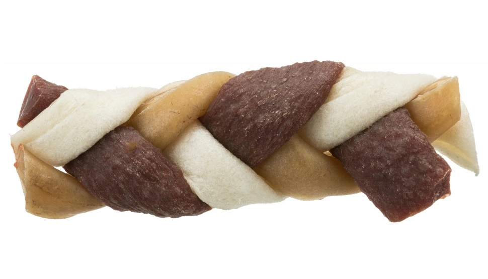 Denta Fun Flettet Tyggeben 85 g - robust hundesnack med bid i