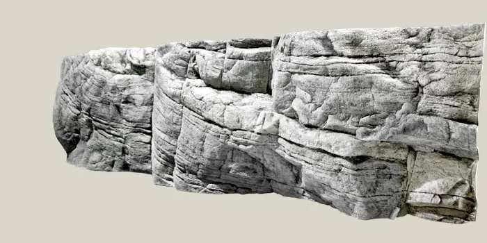Tanganyika Baggrund Hvid Kalksten 200 x 60 cm