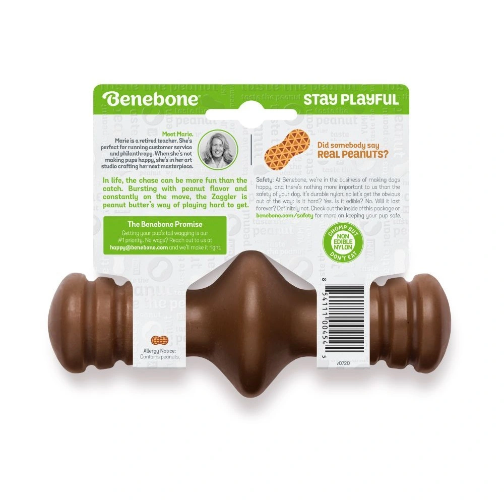 Benebone Zaggler Peanut S - tyggeben med peanut