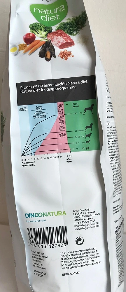 Natura Diet Iberico og Ris Hundefoder 3 kg - Naturlig ernæring