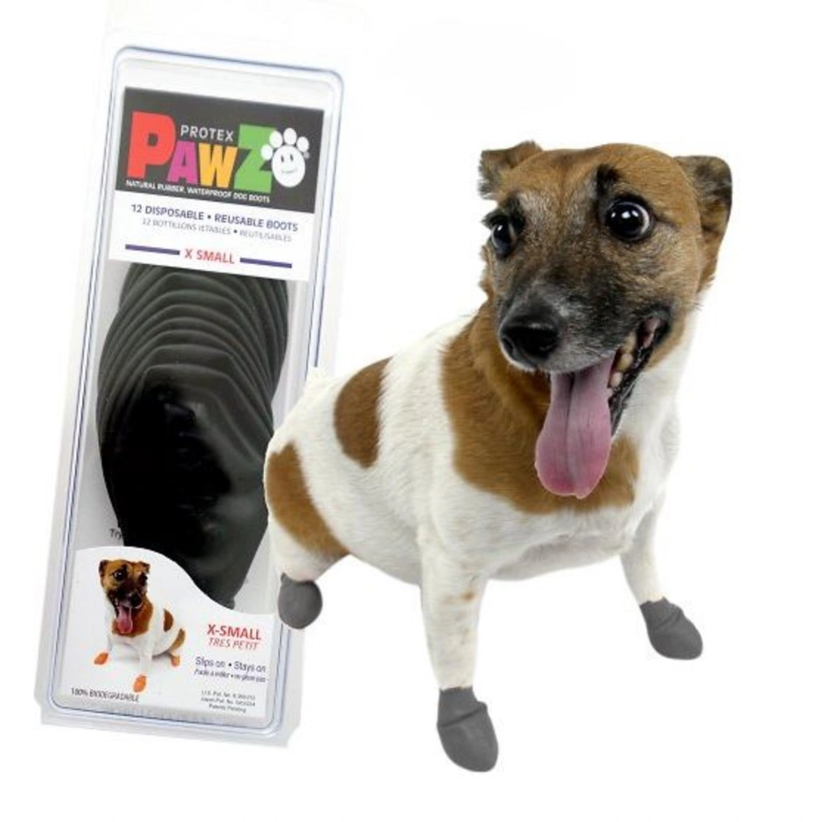 Pawz hundesko X-Small sort 5,1 cm