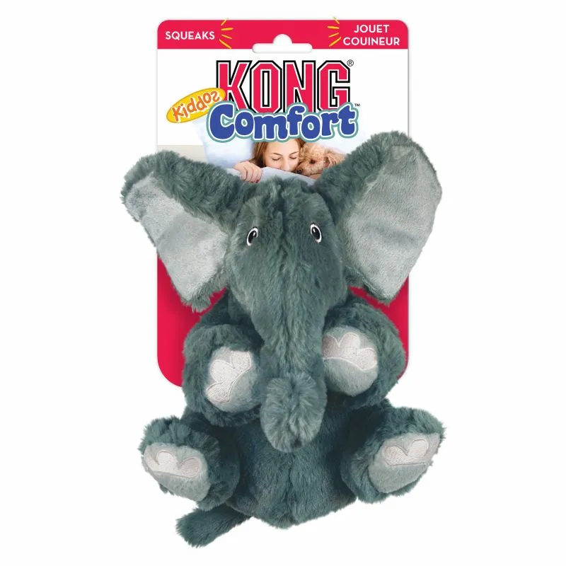 KONG Hundelegetøj Comfort Kiddos Elephant XS 15 cm - elefant bamse til små hunde