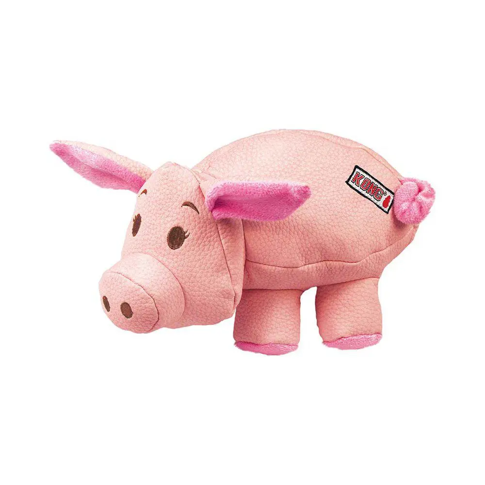 Kong Phatz Pig M 18x11x11 cm - robust gris bamse til hunde