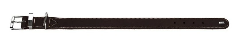 Hunter Aalborg 55 Special Mørkebrunt hundehalsbånd - 40-48 cm