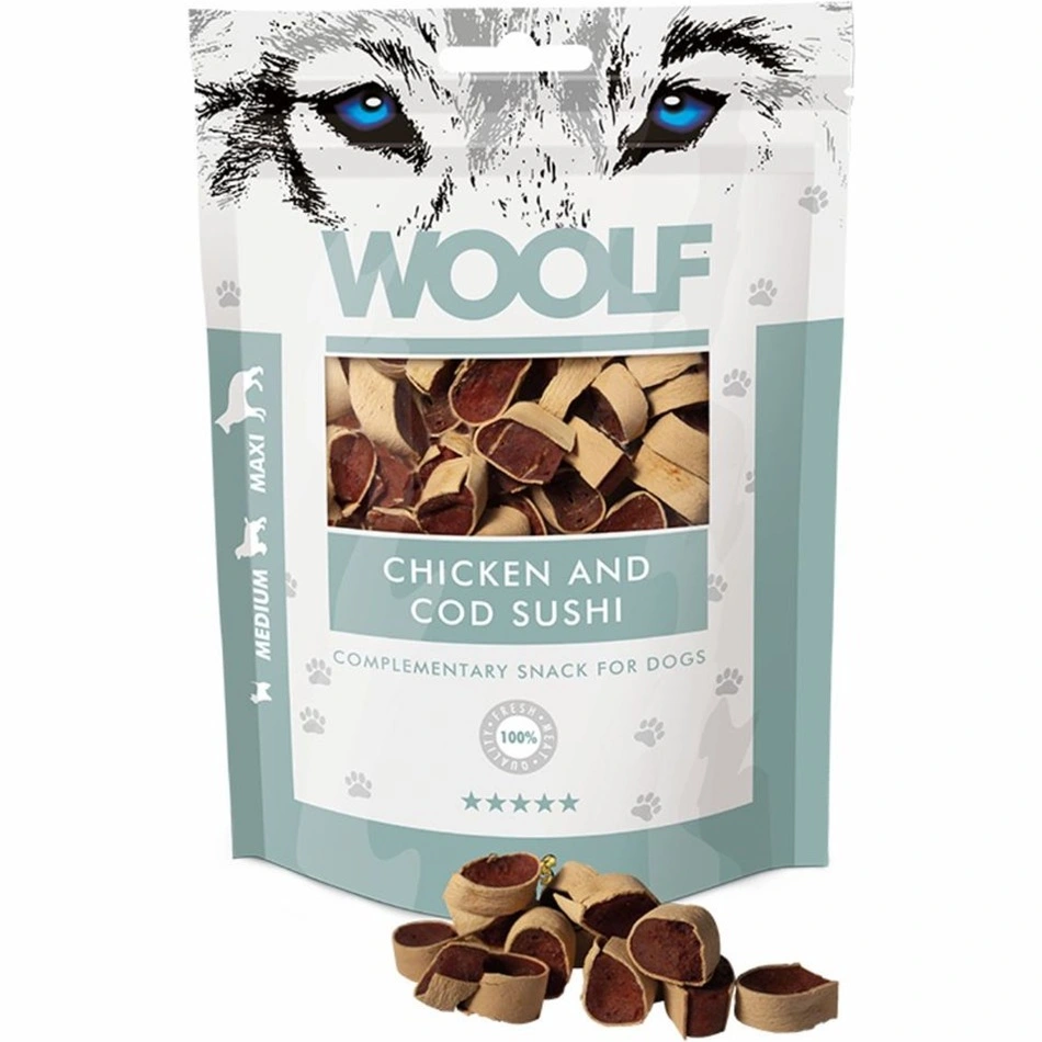 Woolf Hundesnack Kylling og Torsk Sushi