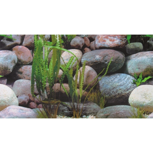 Akvariebaggrund Sten 1/2 (50 cm høj) 120 cm