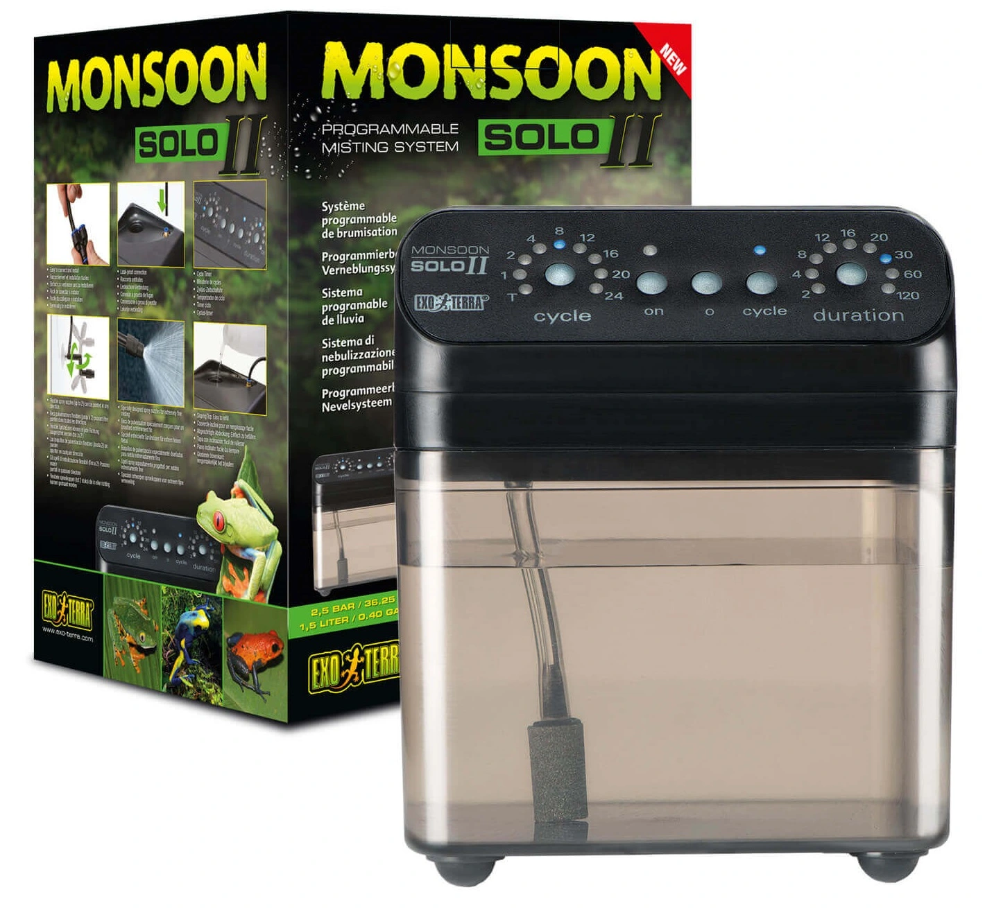 Exo Terra Monsoon Solo 2 Spraysystem 1,5 Liter