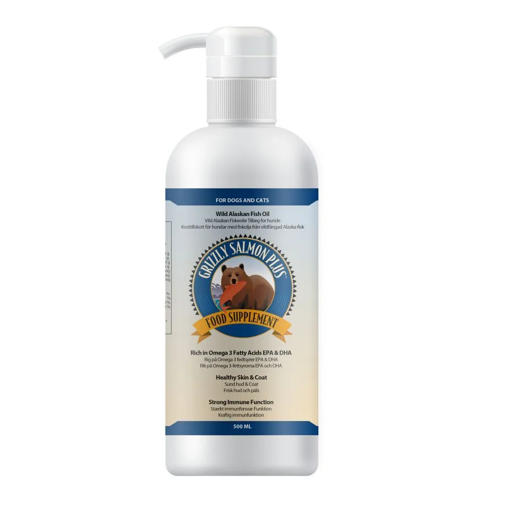 Grizzly Plus Vildlakseolie 500 ml