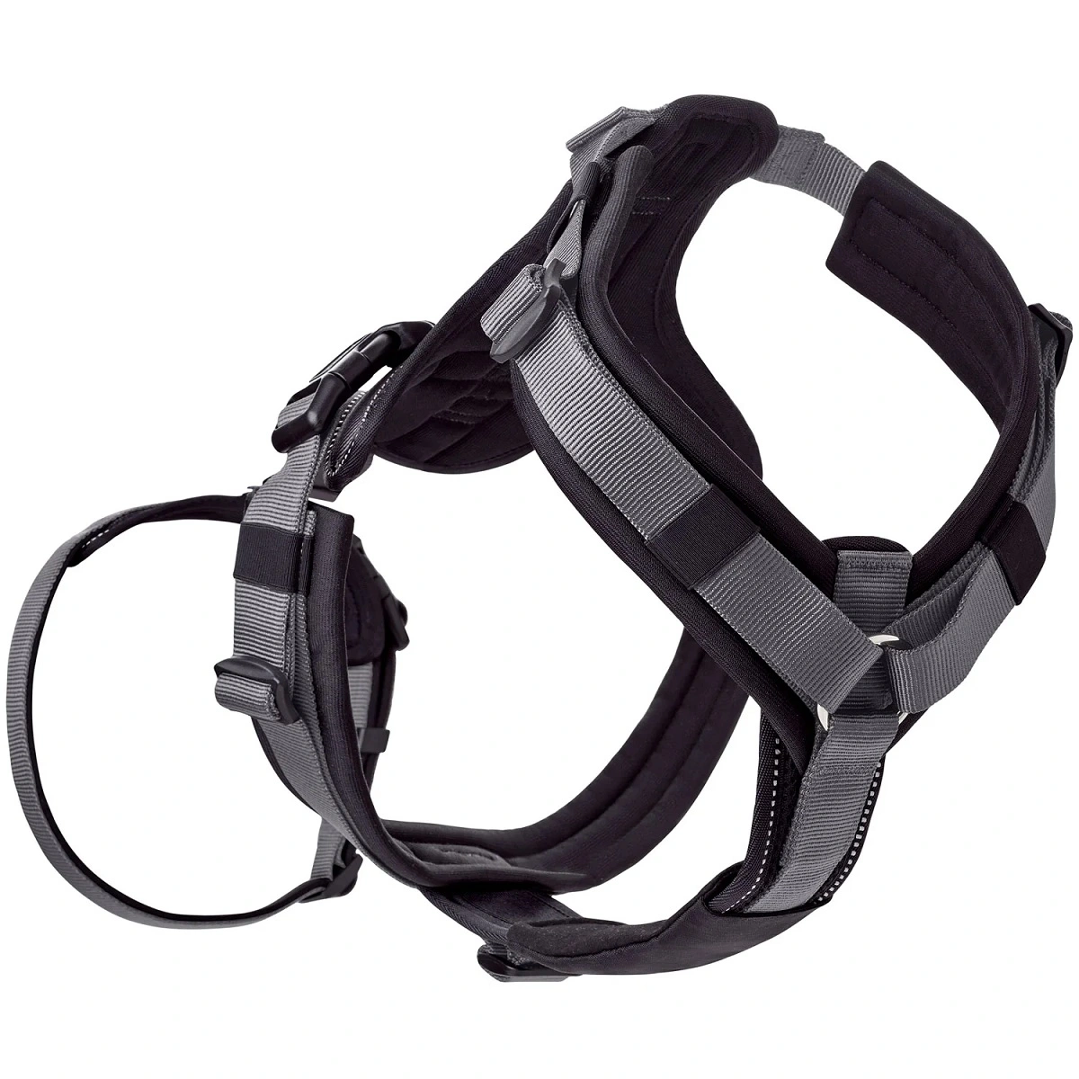 Hunter hundesele Safety Maldon Gråsort L længde 66-118 cm 2,5 cm - sikker stabilitet