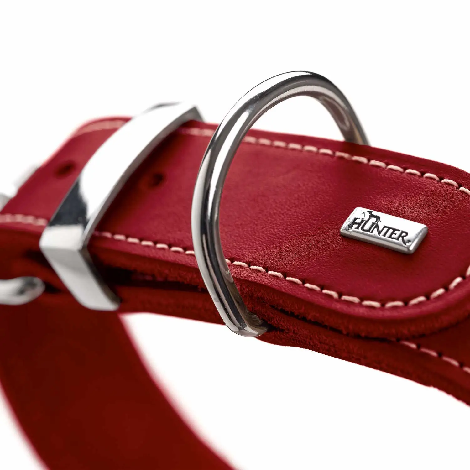 Hunter Aalborg Special Hundehalsbånd Rød 35 - 24-30 cm