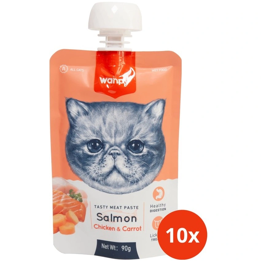 Wanpy Kat Tasty Paste Salmon - Slikbar godbid 90 g