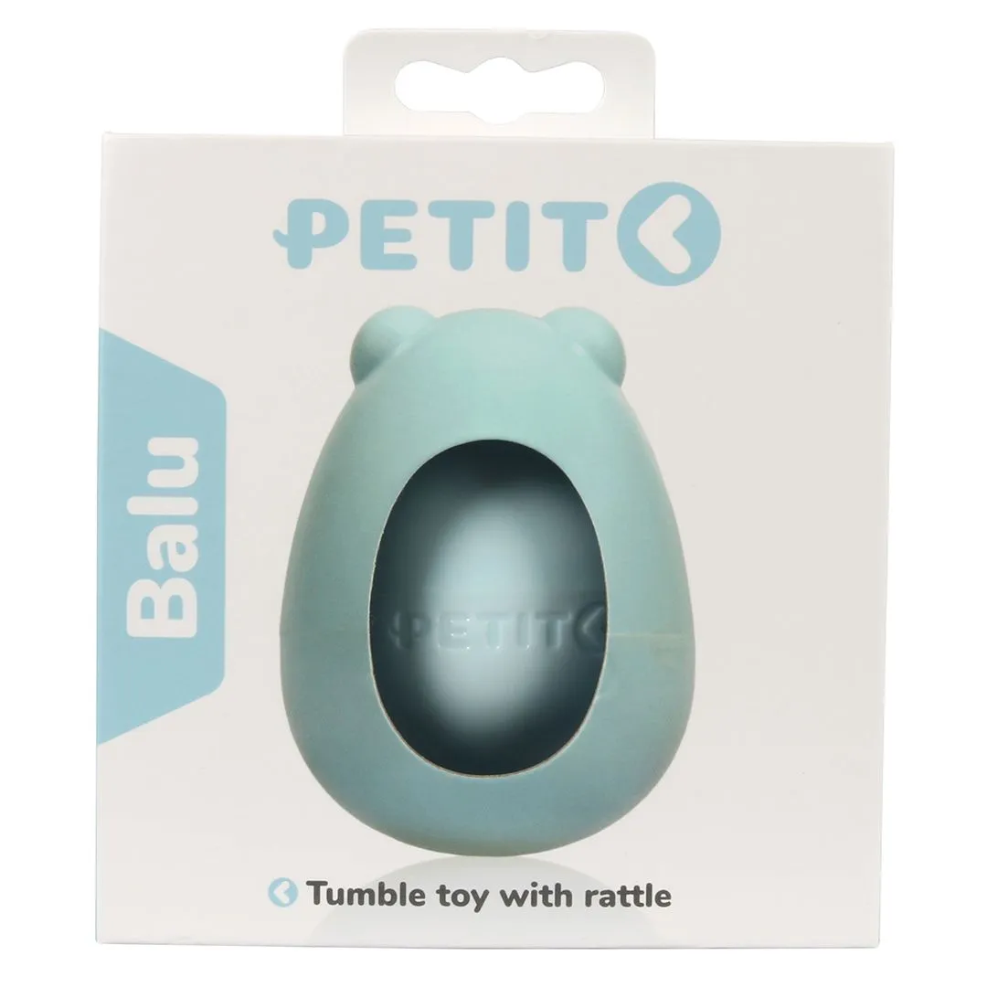 PETIT Hvalpelegetøj BALU Blue 8x6x6 cm - blød bamse til små hvalpe