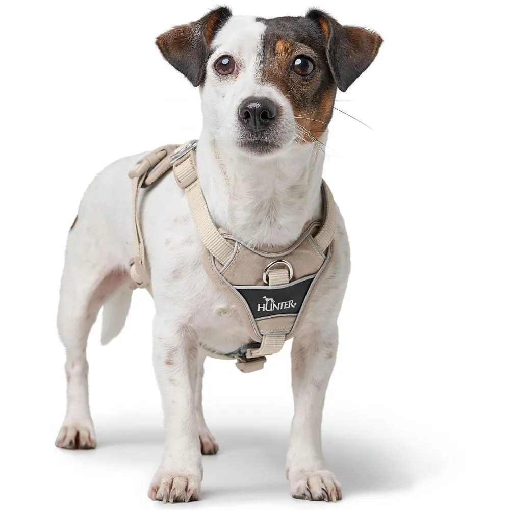 Hunter Divo Up hundesele L-XL beige just mave 79-107 cm - Ekstra stabil støtte og rolig håndtering