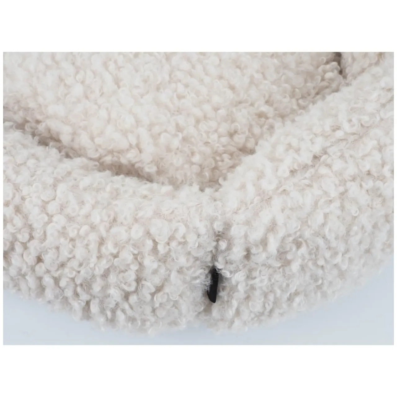 Nordic Paws Embla hundeseng Beige S - rund og hyggelig komfort