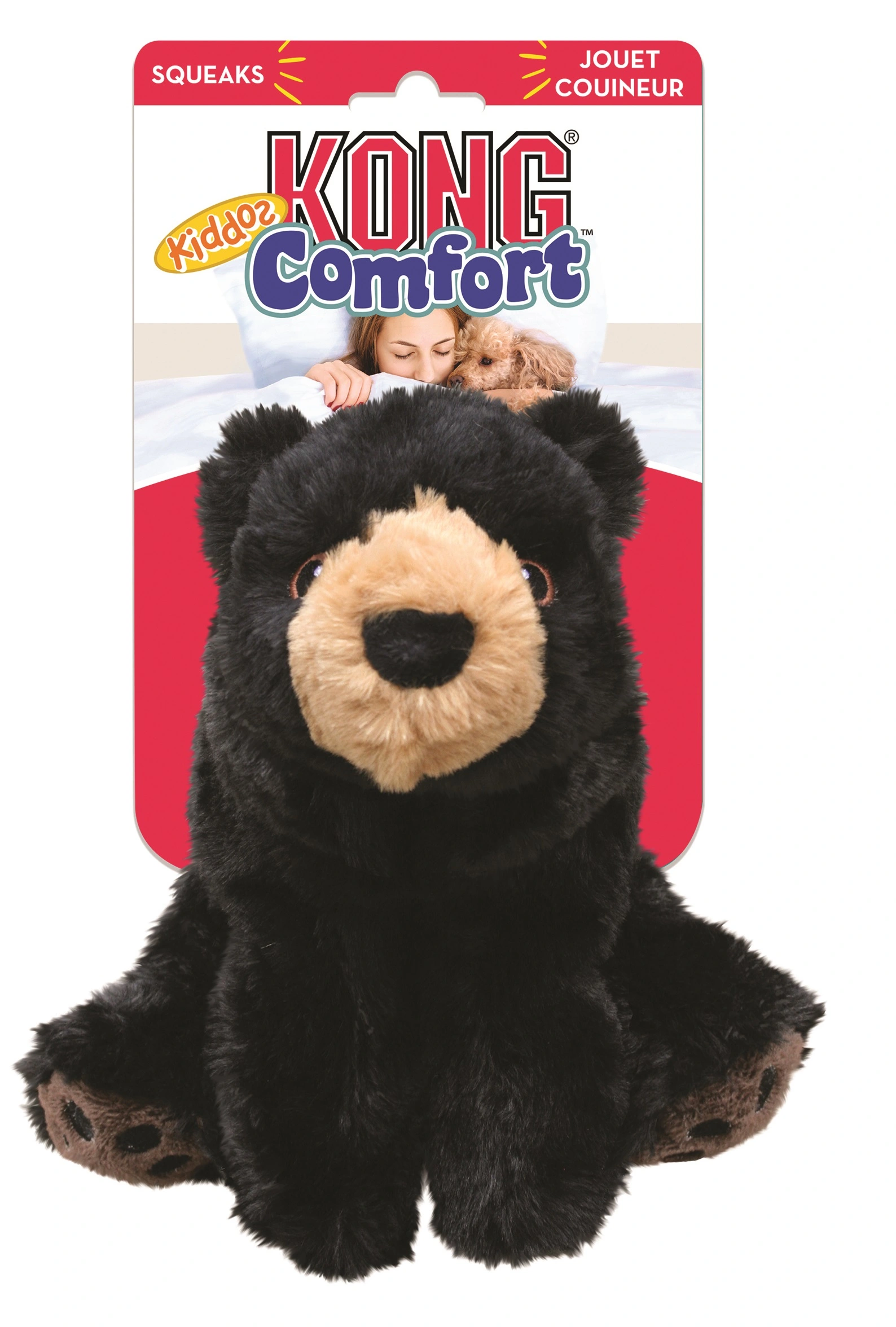Kong Comfort Kiddos Bear Large 22 cm - bjørn bamse til hunde